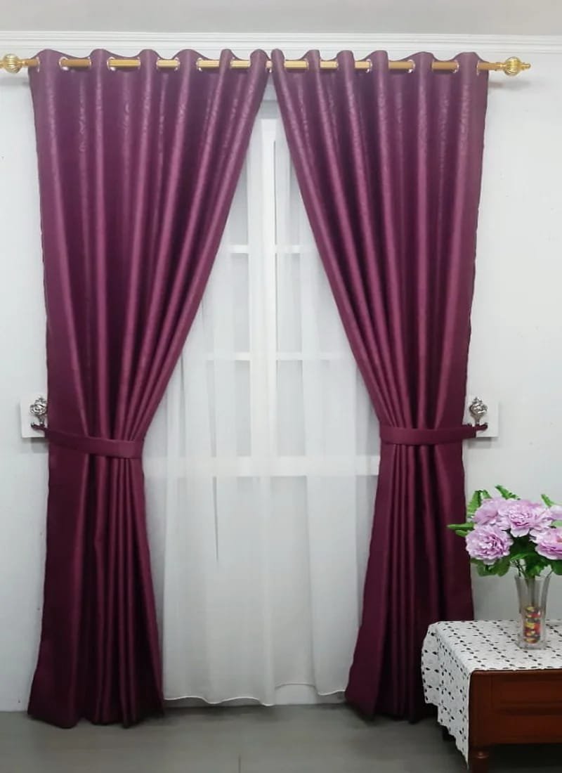 Hasil Pemasangan Vitrase Tipis